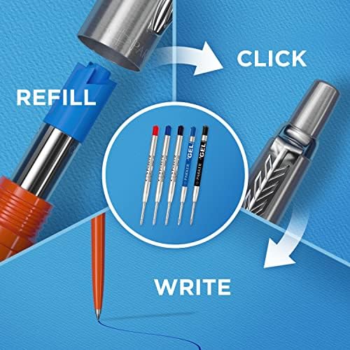 Химикалка химикалка Parker Бележник XL | Монохромен Матово-Черна | Със Средна точка | Синьо мастило | Подарък кутия
