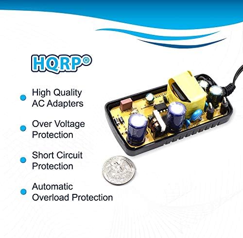 Адаптер за променлив ток HQRP Fast Charger работи с преносим безжичен акустична система GOgroove SonaVERSE BX, BlueSYNC BX, SonaVERSE BXL, AY Портативна акустична система SONAVERSE-BX SONAWAVE-3 Boombox GO Groove S