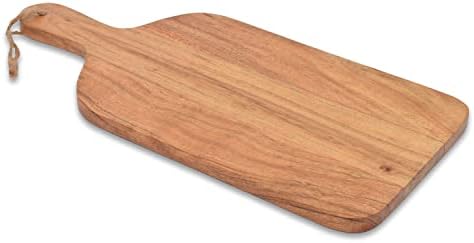 Дъски за рязане Samhita от дърво Акация с дръжка за Кухня, Табла за подаване на Сирене и други продукти, Разделочных дъски (15 x 7x 0,65)