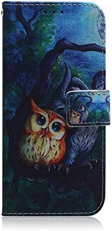 IMEIKONST Калъф за Galaxy S23 Ultra, устойчив на удари Калъф с изображение на Анимационни животни, Пъстро Раскрашенный Чанта-портфейл от Изкуствена кожа с Панти капак, Слот за ?