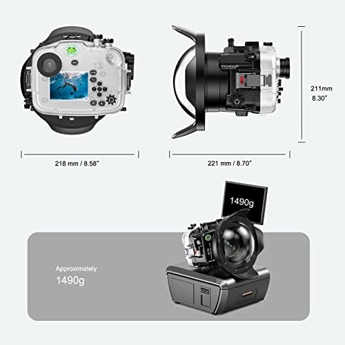 Водоустойчив корпус на камерата SeaFrogs (за Sony A7C (28-60 мм) + WA005-B)
