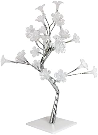 All The RAGESNL2007-CHR Прост Дизайн, Малко Бяло Декоративно Дърво с подсветка Morning Glory LED