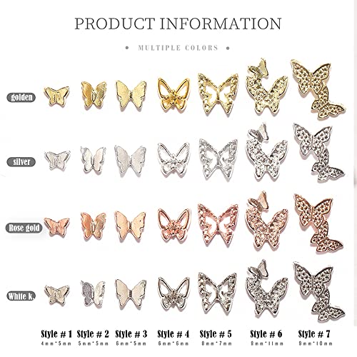 28 БР 3D Окачване-пеперуди за Дизайн на ноктите, Кристали, Различни Стилове и Размери, Аксесоари за Декориране на Нокти
