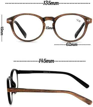 Qi Song Ретро Очила За четене в Овална Рамка с Модел Под едно Дърво, Качествени Унисекс Очила За четене