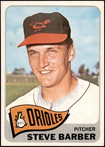 1965 Topps # 113 Стив Барбър Балтимор Ориълс (Бейзболна картичка) Ню Йорк / MT Orioles