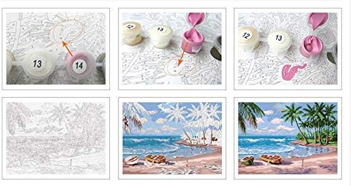 QGHZSCS Боята по Номера Цифрова Живопис Начало Декор Картина с Животни Подарък Ръчна изработка Стенно изкуство (40x50