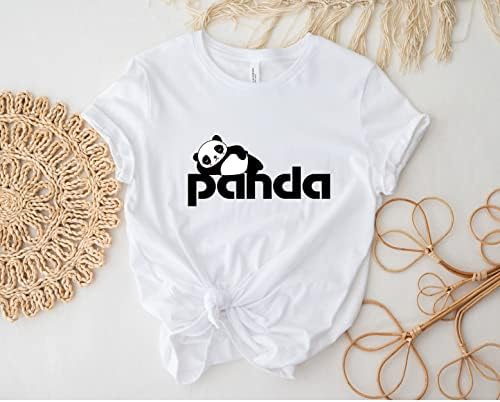 Тениска с Пандой, Семейна Тениска с пандой, Дизайнерски Тениски с пандой, Риза за любителите на Панди, Забавна Тениска
