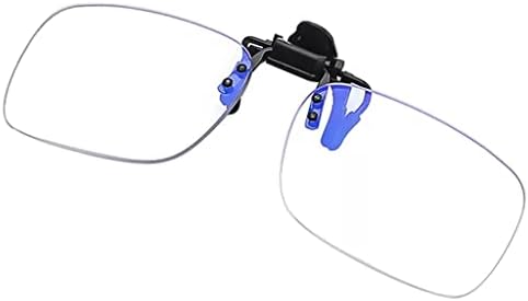 MXIAOXIA -Леки Очила за четене с клипсой, Откидывающиеся нагоре и надолу, Без Увеличително стъкло, лесно и удобно за носене, подходящи за четене