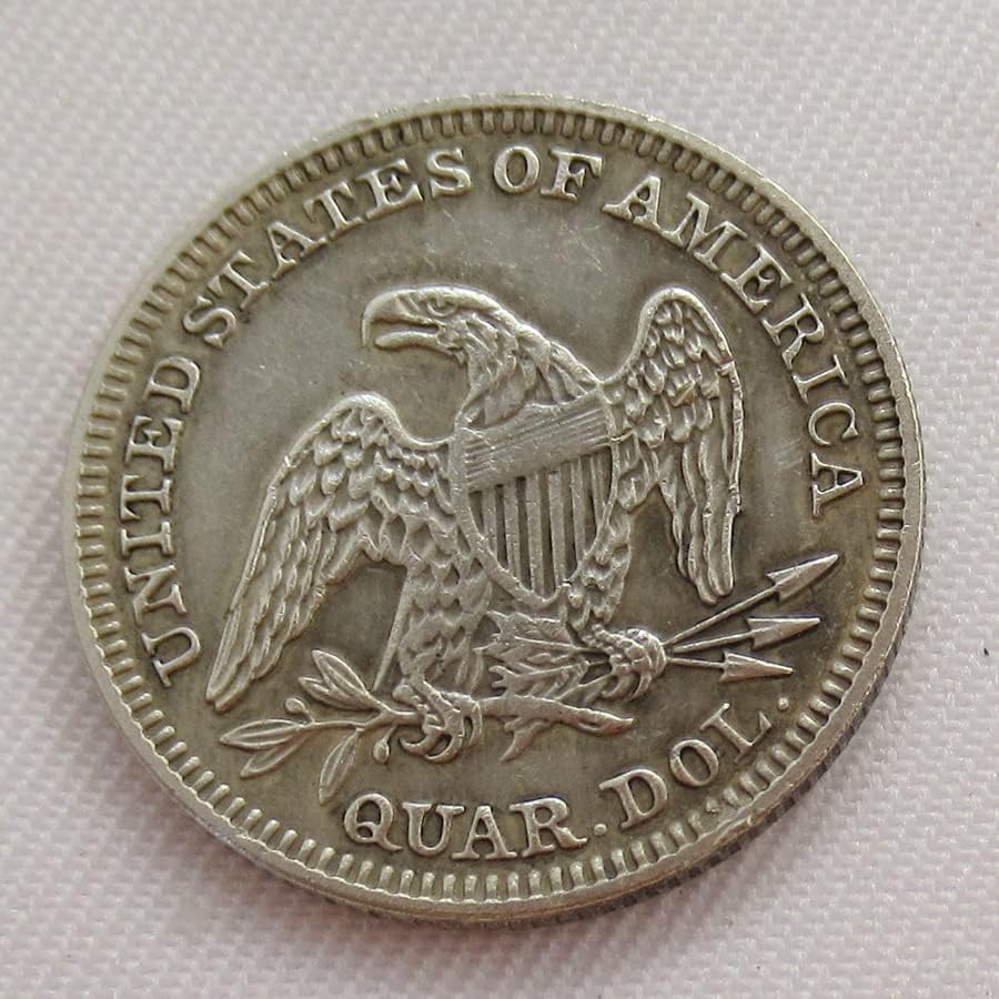 25 на Сто Флаг на САЩ 1842 Г., сребърно покритие Копие на Възпоменателни монети