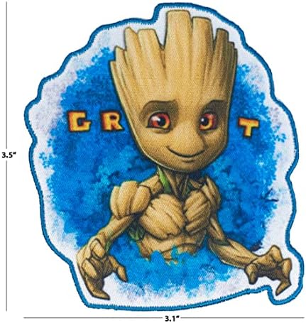 Лесна Апликация на Marvel Guardians of The Galaxy Groot с нашивкой за дрехи, якета и раници, 3,25 W x 3.5с
