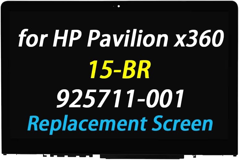 Подмяна на екрана PEHDPVS 15,6за HP Pavilion x360 15-BR070ng 15-BR071ng 15-BR160cl 1920x1080 LED LCD дисплей с цифров