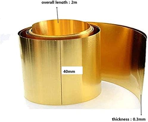 XUNKUAENXUAN Метална Медни фолио H62 Тонколистовая Метална плоча от Месинг Меден лист за обработка на метали, Дебелина: