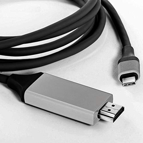Кабел VOLT + C USB-HDMI, 6 фута, 4K, Thunderbolt Адаптер 3/4 USB C HDMI е Съвместим с Samsung Galaxy S6-S23, Chromebook,
