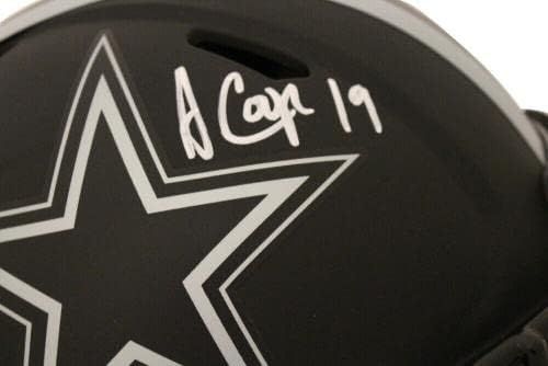 Автентичен Каска Eclipse от Далас Каубойс с Автограф на Амари Купър JSA 28004 - Каски NFL с автограф
