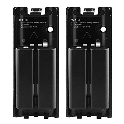 Батерии за Wii, Комплект за зареждане на Galexh SN05, Две батерии с капацитет 2800 ма, Wii контролер (черен)