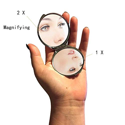 Огледало Кръгло Огледало, Мопс, карманное огледало, Увеличително 1 X 2X