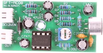 NOYITO 12 В машина за висока точност Модул го получите Микрофон намаляване на шума Такса Микрофонного Усилвател Комплект е с Висока Чувствителност - Регулируема чувст?