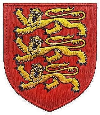 Кралският Герб На Англия Флаг На Англия Военен Кука Контур Тактика Морал Бродирана Нашивка