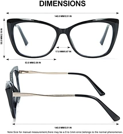 Очила за четене m1 и m2 Котешко око за жени -Дограма TR90, Принудителна синя светлина, с пружинным тръба на шарнирна връзка, за защита от пренапрежение на очите отблясъц?