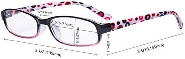 Eyekepper 4 Опаковки Женски Очила за четене - Сладък Ридеры с Цветен Модел на Точки в Храмовете за жените за Четене +