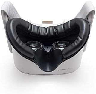 Лицето интерфейс VR-своята практика, комплект за подмяна пяна за Meta / Oculus Quest 2 (тъмно-сиво и черно)