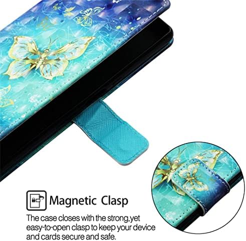 Калъф SATURCASE за Samsung Galaxy A32 4G с красива 3D модел от изкуствена кожа, Панти чантата си на магнит, Поставка