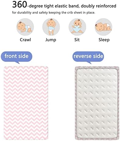 Кухненски Кърпи за детски легла в розово тема, Портативни Мини-Чаршафи за легла, Кърпи за матрак за деца - Отличен за стая на момче или момиче, или на детето, 24 x 38, Бял?