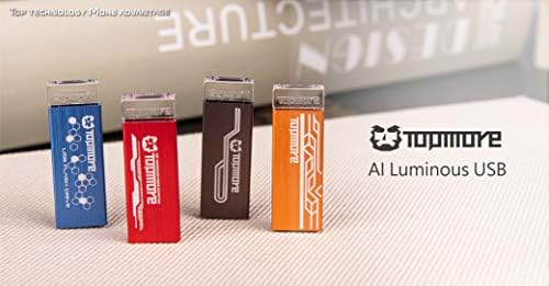 Алуминиев флаш памет TOPMORE серията AI USB 3.0 | Преносима карта с памет за съхранение на данни | Водоустойчив, Прахоустойчив, Удароустойчив, антипылевой, Антистатичен (32 GB