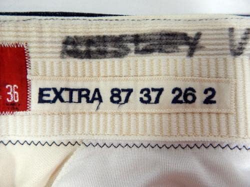 1987 Хюстън Астрос Използвани в играта Бели Панталони 36 DP36450 - Използваните в играта панталони MLB