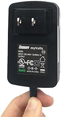 Захранващ Адаптер MyVolts 9 В, съвместим с DVD плейър Philips ADPV18A /която замества го - US Plug