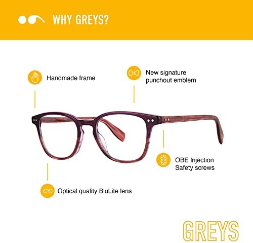 Дамски очила за четене Scojo New York Greys със синьо осветление, висококачествени ацетатные очила за четене със синьо