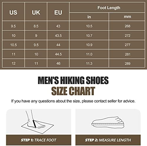 @ R CORD/ Мъжки туристически обувки, Нескользящая Водоустойчив Туризъм обувки за мъже с поддръжка на глезена, Трайни улични ботуши на средно висок, за разходки, преход?