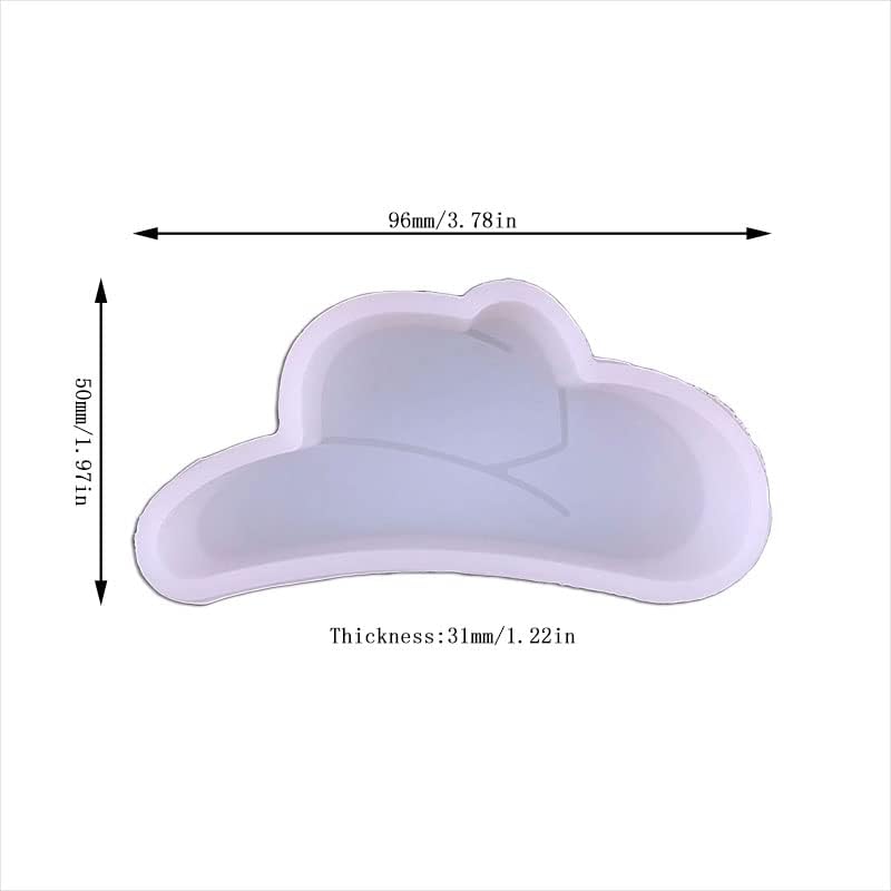Силиконова Форма за Освежаване на Автомобила под формата на Ковбойской шапки Duawenki за Направата на Сапунени Ароматни