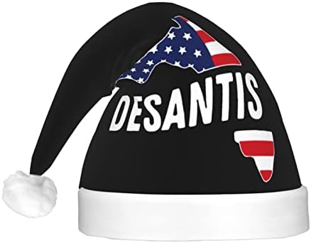 Desantis 2024 Коледна шапка, Мъжки дамски празнична шапка Унисекс вечерни аксесоари за празнични шапки