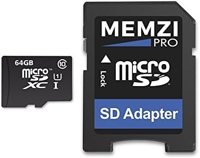 MEMZI PRO 64GB Class 10 90 MB/s. Карта памет Micro SDXC с SD адаптер за мобилни телефони Sony Xperia C или серия X