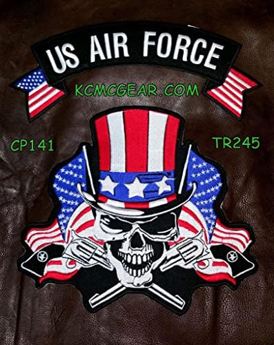 Sturgis-Ленти с Череп и Знамена на Военно-Въздушните сили на САЩ в Средния Запад, Бродирани По Поръчка Ивици, ивици Байкерские