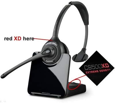 Безжична слушалка Plantronics CS520-XD с два високоговорителя, Съвместима с фиксирани настолни телефони (обновена)