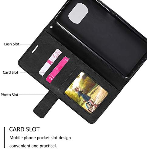 Кожен калъф-портфейл за Xiaomi Poco X3 NFC, Премиум Pu Калъф-книжка с панти капак, калъф-книжка с отделения за кредитни