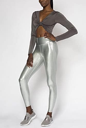 Блестящ дамски панталони за йога Heroine Sport Marvel Legging (Злато, Сребро, Бронз, Розово злато, размери XS-XL)
