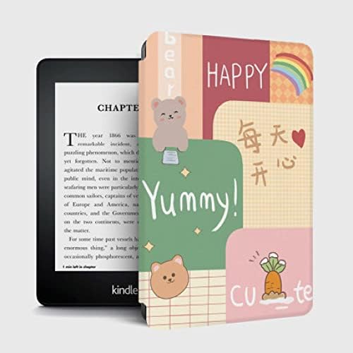 Калъф, съвместим с Kindle Напълно Нов 8-то поколение , калъф за smart четец на електронни книги от изкуствена кожа