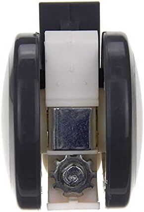 DXMRWJ Бяло-Сиви 3-Цолови колела /гуми със Спирачен перка M12x25 Без Звук, Подходящи за носене