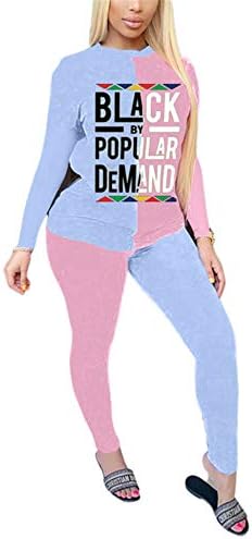 Дамски Ежедневни Тениска с Цветен Писмото Принтом в Старинен Стил, Къс Ръкав, Най-Риза + Панталон, Комплект от 2 теми, Спортни Костюми