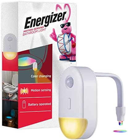 Лампа Energizer за тоалетна с датчик за движение, Нощно тоалетна, 1 опаковка, Led лампа за тоалетна с възможност за промяна 20 цвята, Активируемый при движение, Нощно за бан?