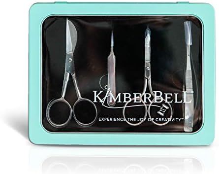 Ножици и инструменти за бродиране Kimberbell Deluxe - Комплект от 4 части, изработени от неръждаема стомана, включва: