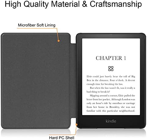 Тънък калъф за 6,8 Kindle Paperwhite (11-то поколение-2021) и Kindle Paperwhite Signature Edition - лек калъф от изкуствена