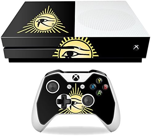 Корица MightySkins е Съвместим с Microsoft Xbox One S - Eye of Horus | Защитно, здрава и уникална Vinyl стикер | Лесно