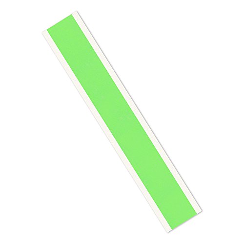 3M 401 + 1 x 8-250 Високоефективен тиксо - Правоъгълници с размер 1 х 8, Плисирани хартия, зелена (опаковка от 250 броя)