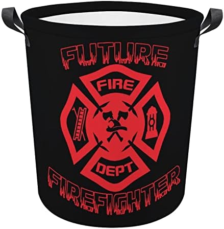 Бъдещият Пожарникар Кошница за дрехи, Сгъваема Висока Кошница за Дрехи с Дръжки Чанта За Съхранение