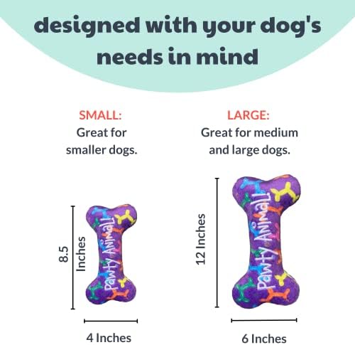 Huxley & Kent за кучета | Куче на Костите (малка) | Забавна играчка за куче | Мощен Плюшен играчка за Кучета с пищалкой