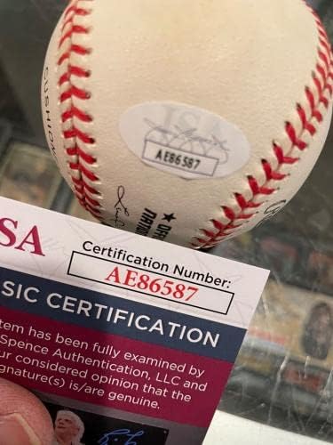 Бейзболен сингъл Джони Roseboro Los Angeles Dodgers С Автограф от Jsa Заверени - Бейзболни топки с автографи